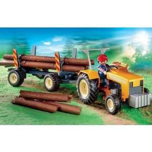  Playmobil Loggers Tractor Toys & Games