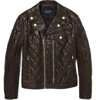   Coats and jackets  Leather jackets  Quilted Leather Biker Jacket