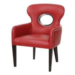  Winmark Modern Open Back Chair in Distressed Red