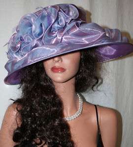NEW Church Kentucky Derby Organza Lavender Purple Hat  