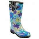 Womens Nomad Puddles Red Flower Fields Shoes 