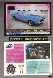 1970 MERCURY COUGAR BOSS 302 ELIMINATOR Muscle Car CARD  