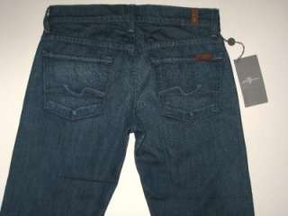 NWT 7 FOR ALL MANKIND GINGER LOW RISE WIDE LEG JEANS 25  