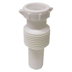 Lasco 03 4315 White Plastic Tubular 1 1/4 Inch Flexible 