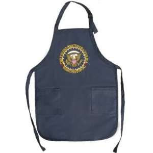 Presidential Seal Cooking Apron   Navy