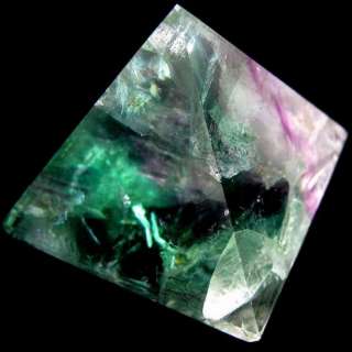 Rainbow Fluorite Crystal Pyramid Carving flp40ie106  