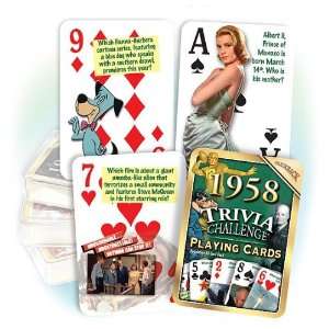  Flickback 1958 Trivia Playing Cards