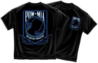 POW MIA All Gave Some Black T Shirt S   3XL  