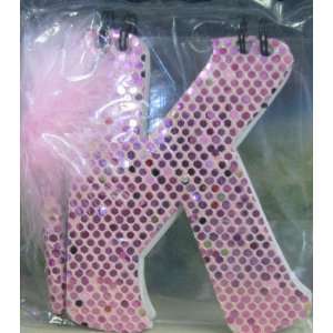   Ganz Stationery 62389 Pink Letter K Notepad with Pen 