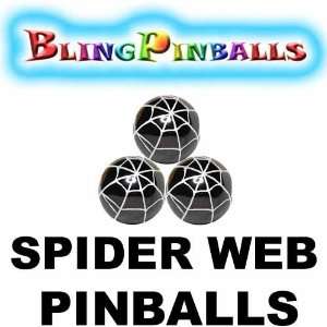  3 Spider Web Bling pinballs by Back Alley Creations Toys & Games