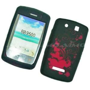   BLACK laser cut silicone case for Blackberry 9500 9530 Storm Thunder