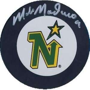 Mike Modano Autographed/Hand Signed Hockey Puck (Minnesota North Stars 