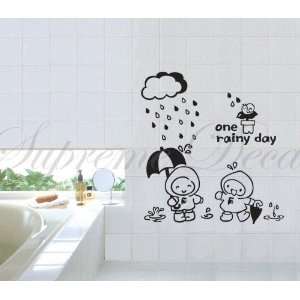  Made in US   Free Custom Color   Free Squeegee  Rainy day bathroom 