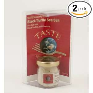 Taste Specialty Foods Sea Salt, Black Truffle Flavored, 1 Ounce Jars 