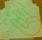 Shocker Sticker Decals 4 for Honda Acura JDM Yellow Vinyl   Lot 