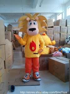 Lion Mascot Costume Fancy Dress Outfit EPE  