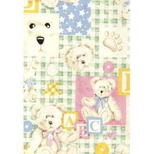   Bears Fleece Throw Teddies Pastel By The Each Arts, Crafts & Sewing