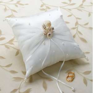  Oceans Away Seashell Ring Pillow