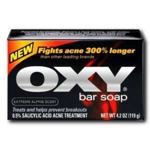  Oxy Bar Soap, Extreme Alpine Scent 4.2 Ounce Bar (2 Pack 