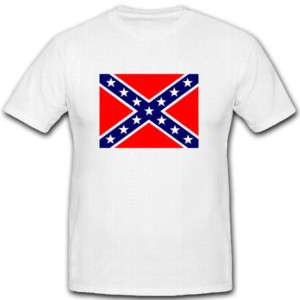 USA Südstaaten Fahne Confederate Flag T Shirt *2001  