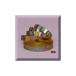  1ea   3/4 Gold Holographic Flat Ribbon Health & Personal 
