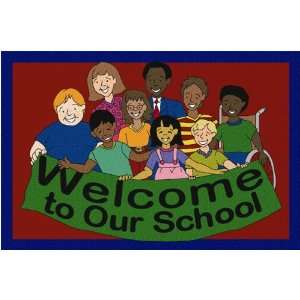  Welcome To Our School Classroom Rug by Joy Carpets