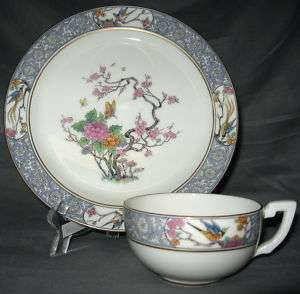 Lenox Ming   Birds Snack Plate & Cup Set  