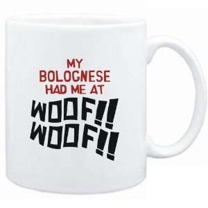    Mug White MY Bolognese HAD ME AT WOOF Dogs