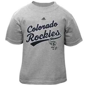  adidas Colorado Rockies Toddler Script T shirt   Ash (2T 