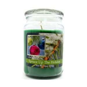    Candles candle jar 18 oz spruce up the holiday