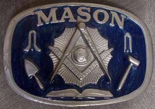 buckle saluting the order of ancient free and accepted masons