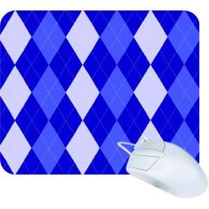  Blue Argyle Mouse Pad Mousepad Mousemat Neoprene 