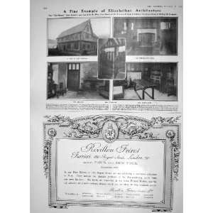   1908 OLD HOUSE IPSWICH ELIZABETHAN ARCHITECTURE FRERES