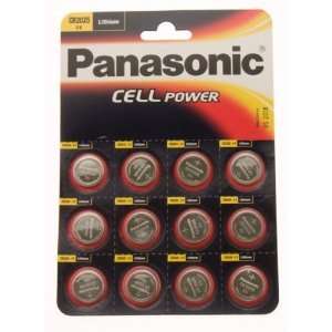  12 X Panasonic Cr2025 3V Lithium Coin Cell Batteries Electronics