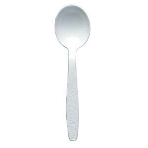   Guildware Extra Heavy Full Size Soup Spoon, White (10 Packs of 100