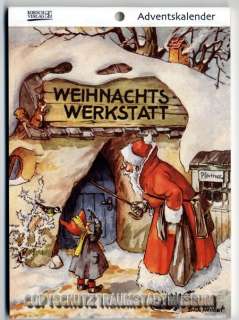 Weihnachtswerkstatt Wichtel und Weihnachtsmann Nostalgischer 