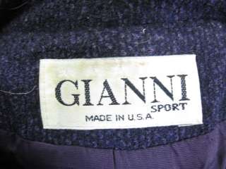 GIANNI SPORT Purple Wool Blazer Jacket Sz 10  