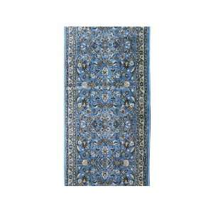  27 x 657 Blue Persian Kashan Runner Rug Furniture 