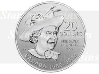 Kanada 20 Dollar 2012 Diamond Jubilee 1/4 Unze  