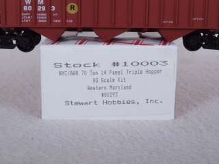 Built Stewart 10003 HO 70 Ton Open Hopper WM #80293  