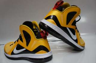 Nike Lebron 9 p.s. Elite Maize Yellow White Black Sneakers Mens Size 