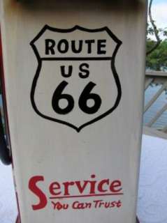 Gasoline Gas Pump Route 66 Cabinet Retro Folk Art  