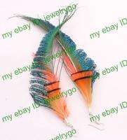 Wholesale lots resale 12prs long feather earrings  