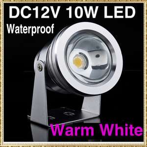 10W 12V Bulb Waterproof Warm White LED Flood Light Lamp  