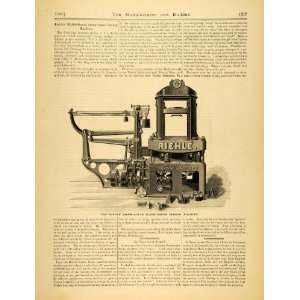  1890 Article Screw Power Testing Machine Vintage 