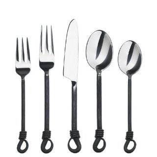 Gourmet Settings Twist and Shout 20 Piece Stainless Steel Flatware Set 