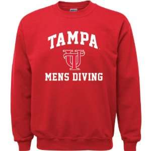 Tampa Spartans Red Youth Mens Diving Arch Crewneck 
