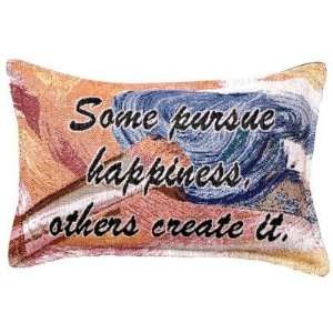  Set of 2 Pursue Happiness Decorative Throw Pillows 9 x 