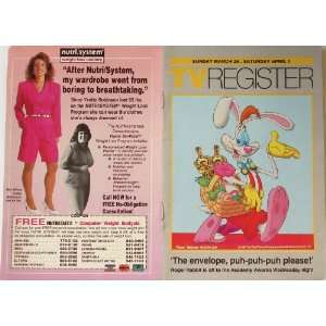  Roger Rabbit Cover Of March 26 `87 Orange County Registor 