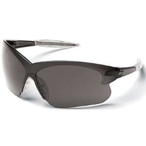  Deuce Small Safety Glasses With Smoke Temples And Silver 